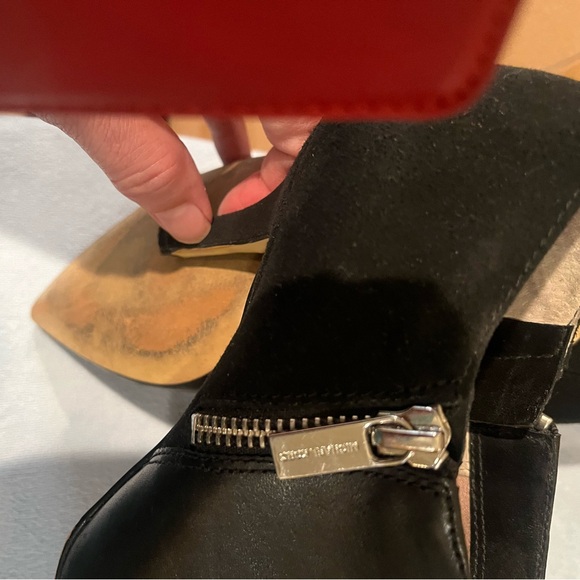 Michael Kors 6.5 Black Booties Leather and Suede. Please look at photos & notes - Picture 6 of 8